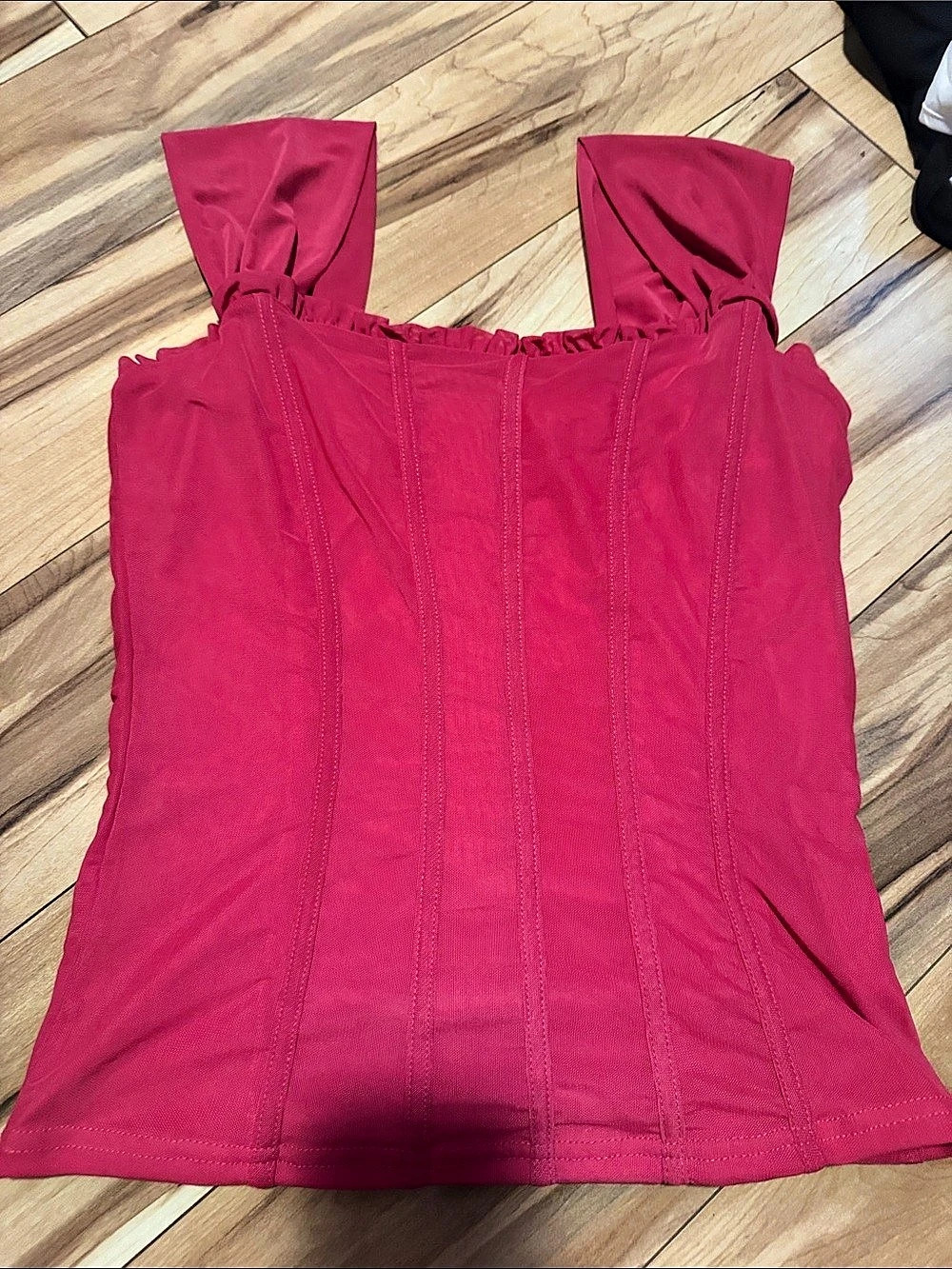 Willow & Root Pink Corset Tank Top Size Medium